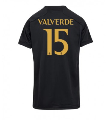 Real Madrid Federico Valverde #15 Replica Third Stadium Shirt for Women 2023-24 Short Sleeve